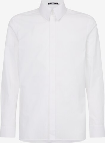 Coupe regular Chemise Karl Lagerfeld en blanc : devant