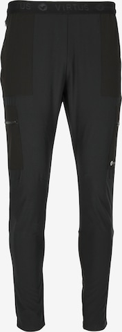 Virtus Tapered Workout Pants in Black: front