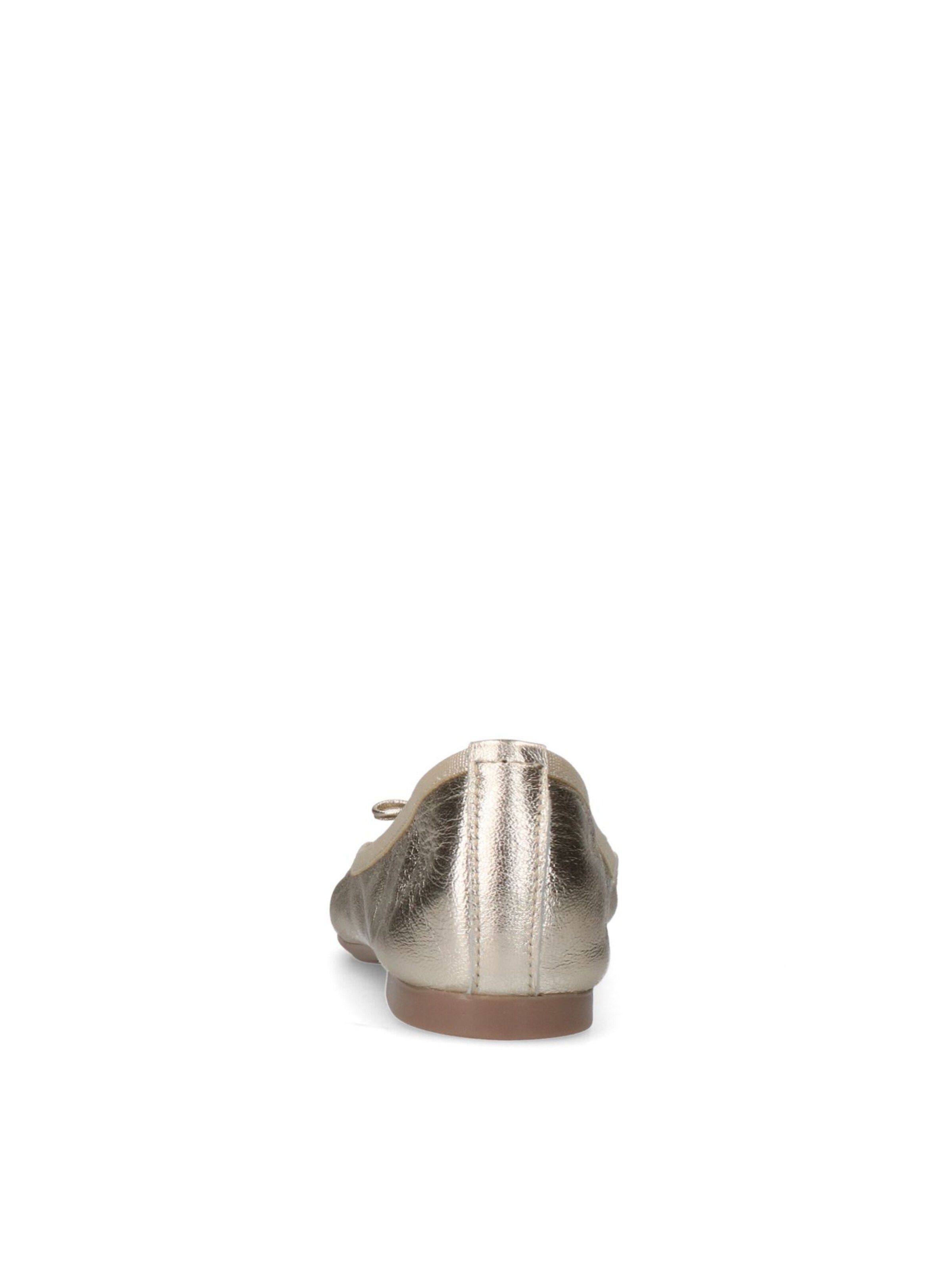 MANFIELD Ballet Flats in Gold