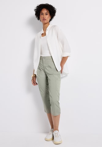 STREET ONE Slim fit Trousers 'Yulius' in Green