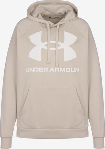 UNDER ARMOUR Athletic Sweatshirt 'Rival' in Beige: front