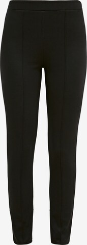 Skinny Leggings de la comma casual identity pe negru: față