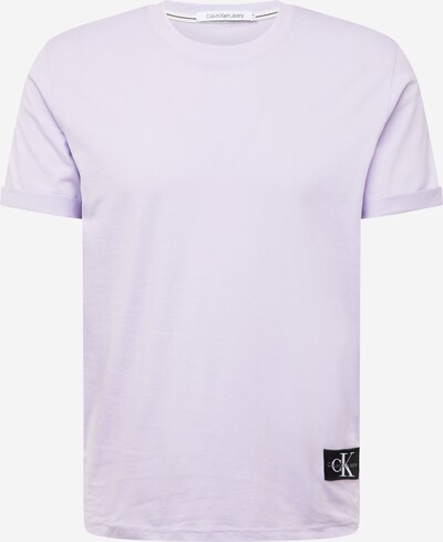 Calvin Klein Jeans T-Shirt en violet pastel / noir / blanc cassé, Vue avec produit