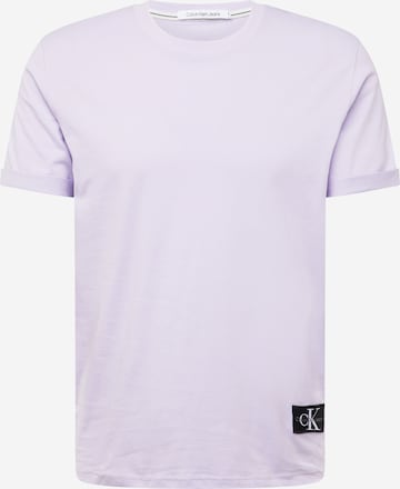 Calvin Klein Jeans T-shirt i lila: framsida