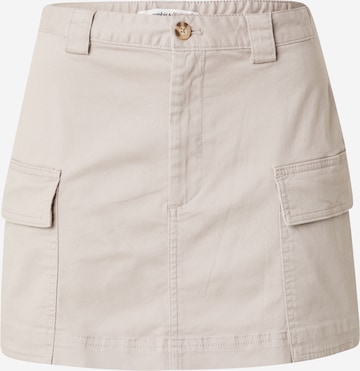 Abercrombie & Fitch Rok in Grijs: voorkant