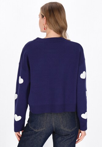 MYMO - Pullover em azul
