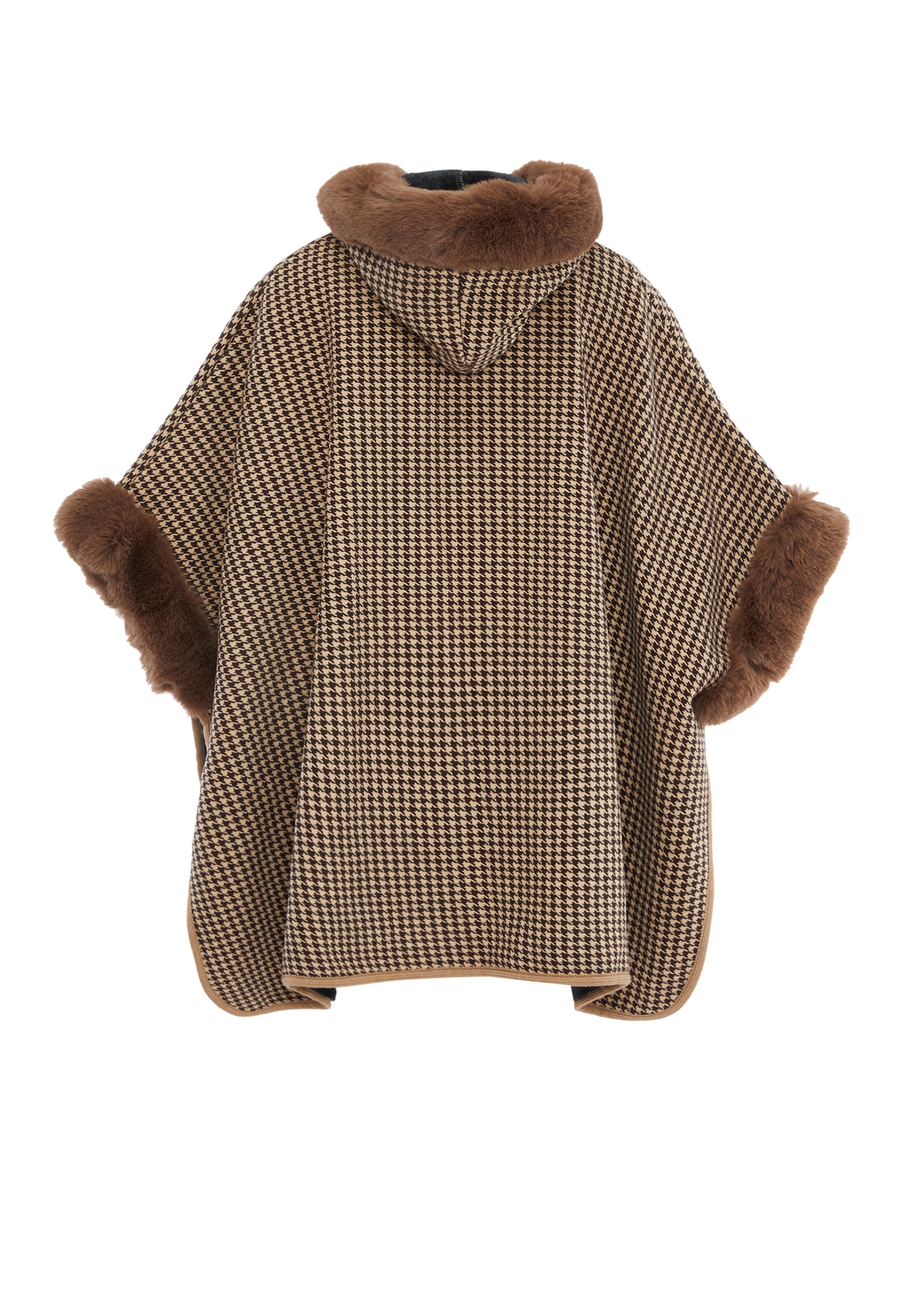 FRAULLY Кейп в Коричневый