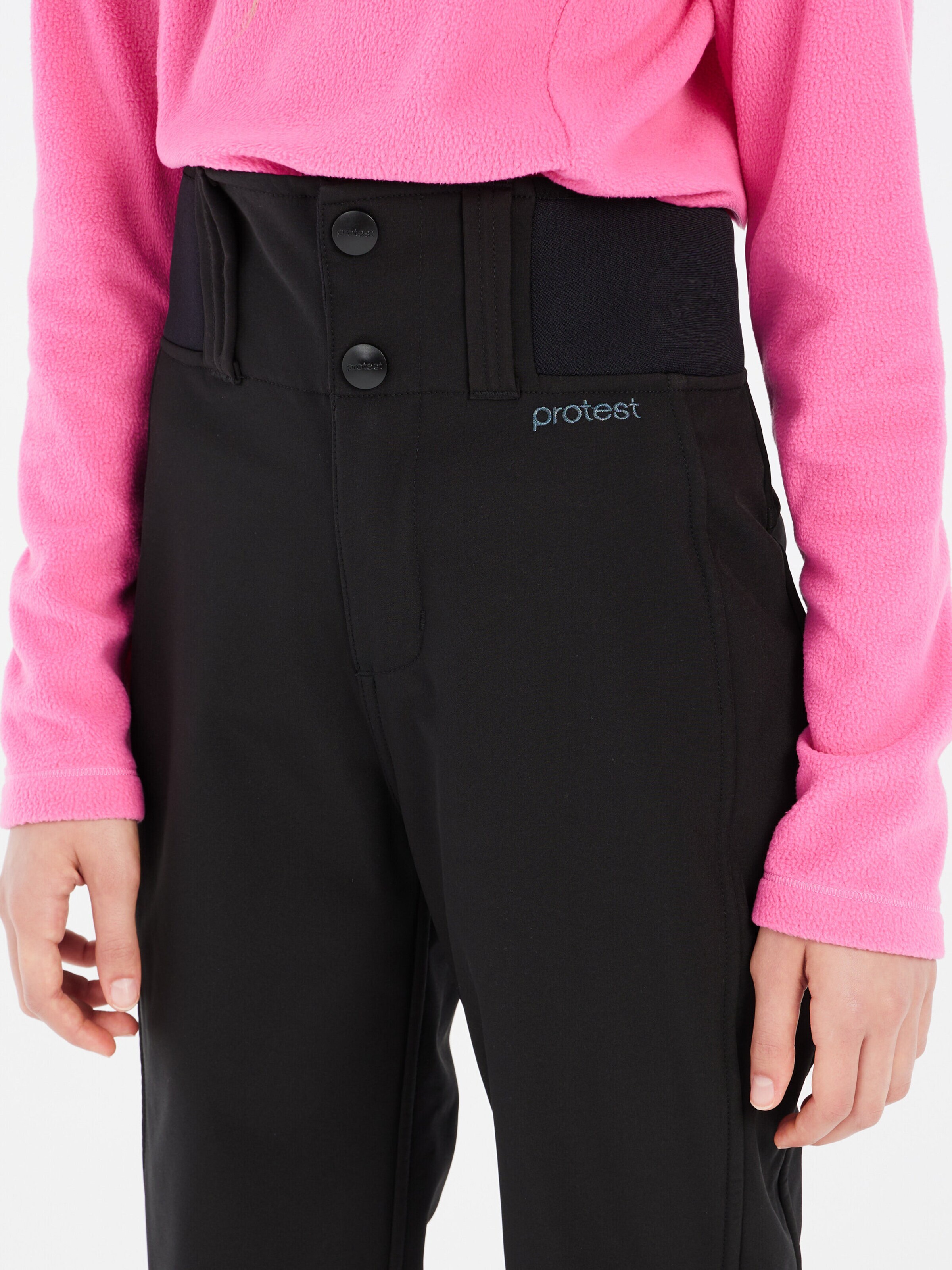 PROTEST Slimfit Sportbroek 'PRTPROUD JR' in Zwart