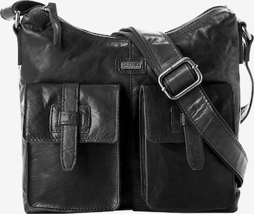 Spikes & Sparrow - Bolso de hombro en negro: frente