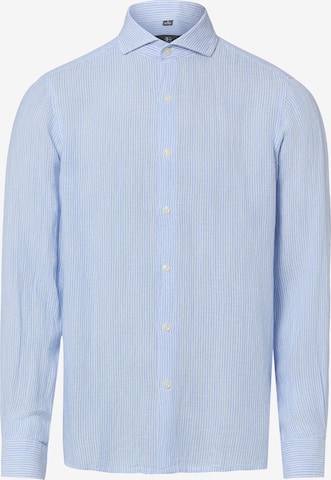 Chemise Nils Sundström en bleu : devant