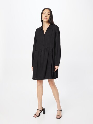 TOM TAILOR DENIM Shirt dress in Black: front