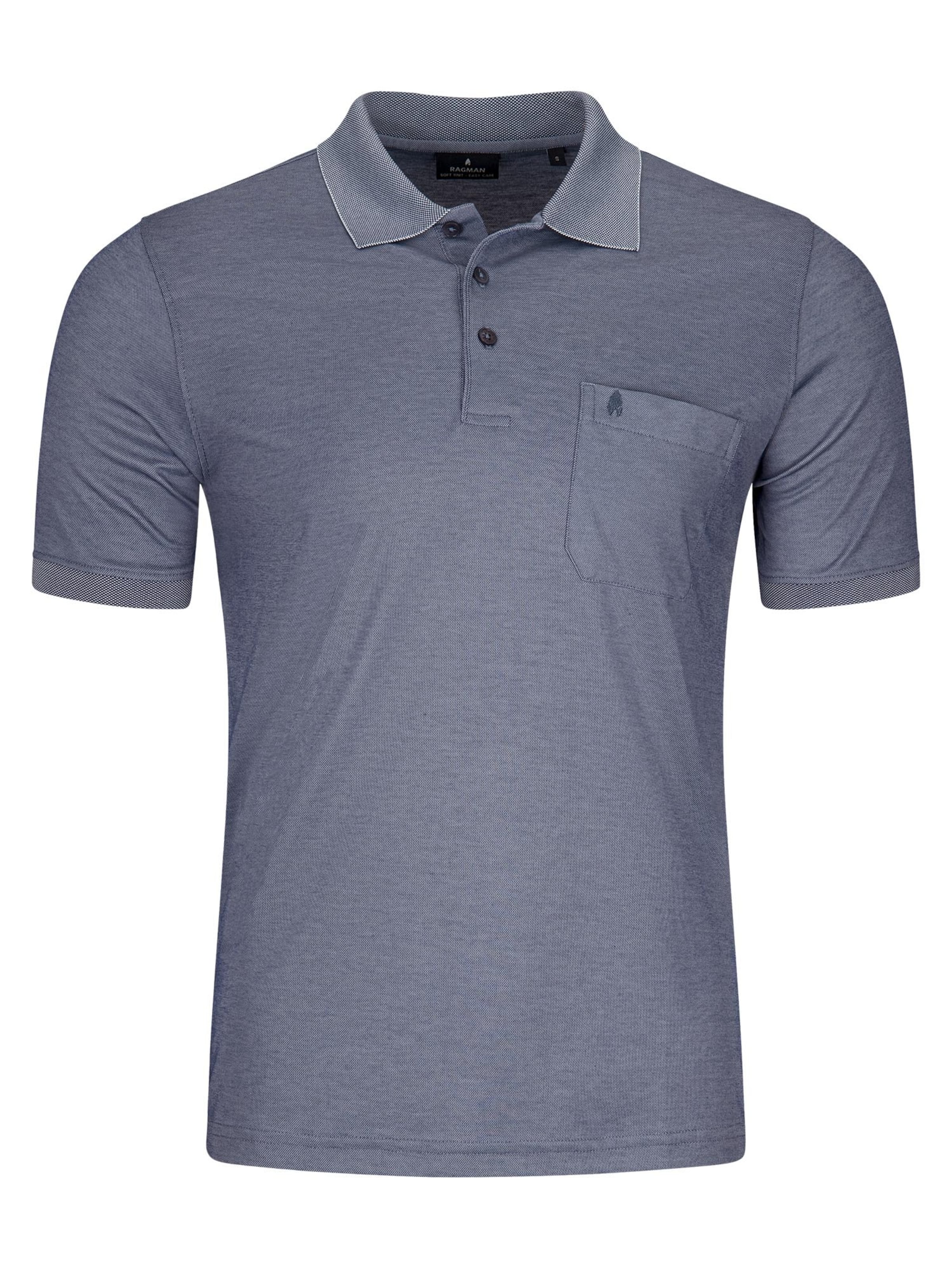 Ragman Shirt 'Basic' in Blue: front