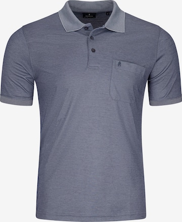 Ragman Shirt 'Basic' in Blau: Vorderseite