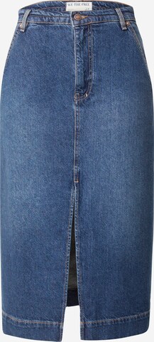 Free People Rok in Blauw: voorkant