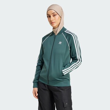 Veste de survêtement 'Adicolor Classics' ADIDAS ORIGINALS en vert : devant