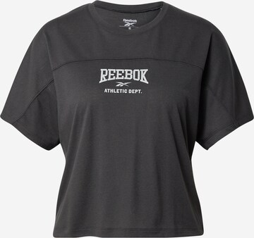 T-shirt fonctionnel Reebok en noir : devant