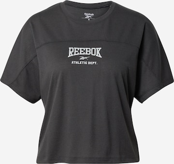 Reebok Funkční tričko – černá: přední strana