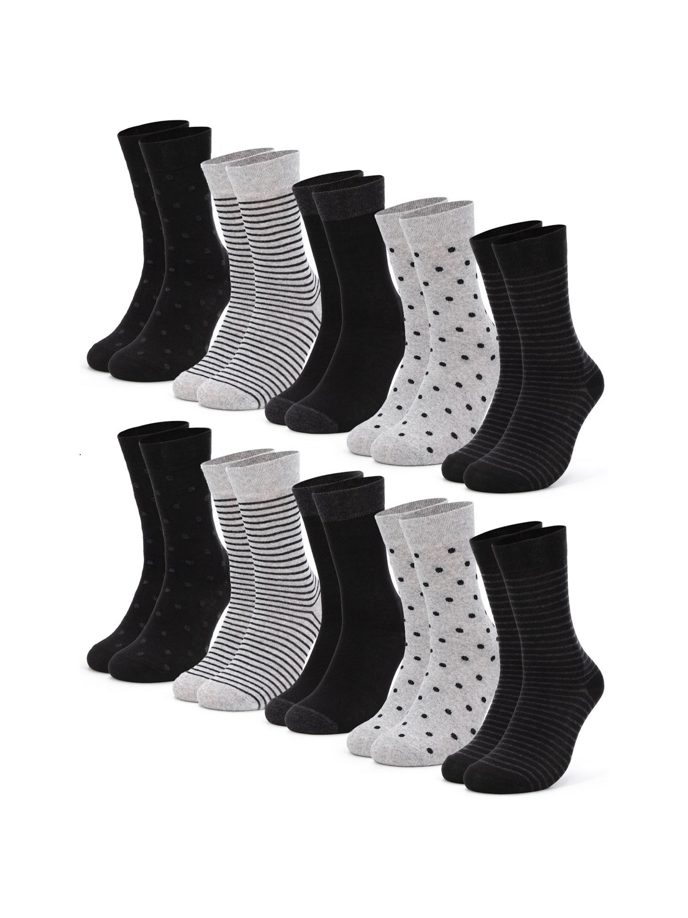 Chaussettes 'Michaela' Occulto en noir : devant