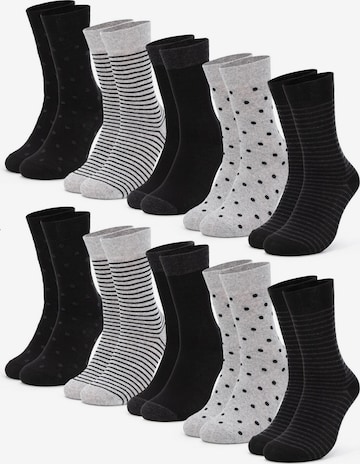 Occulto Socks 'Milka' in Black: front