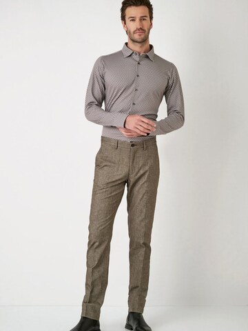 DESOTO Slim fit Button Up Shirt in Grey