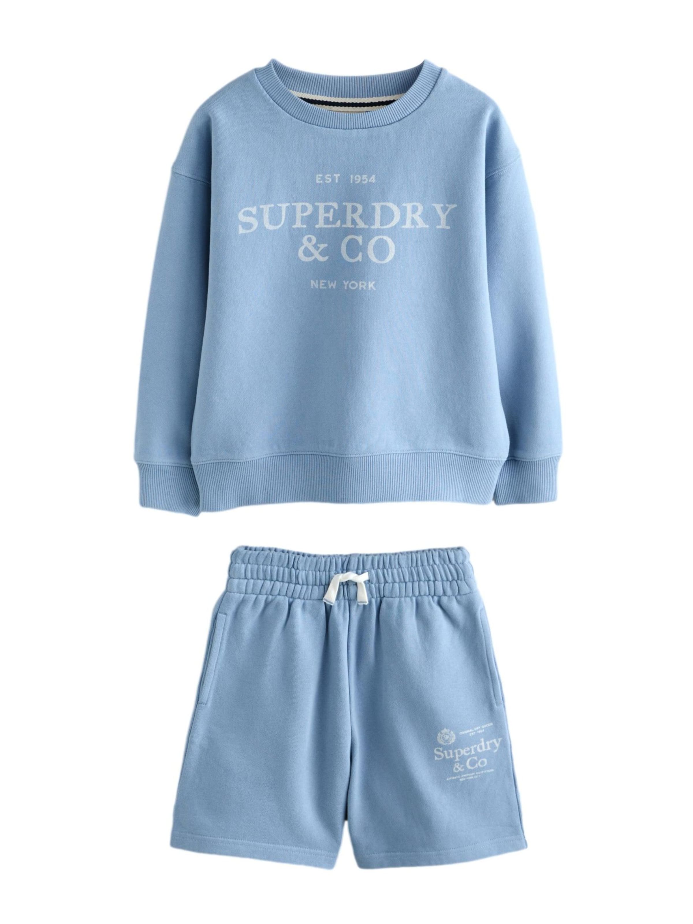 Superdry & Co Komplekt, värv sinine: eest vaates
