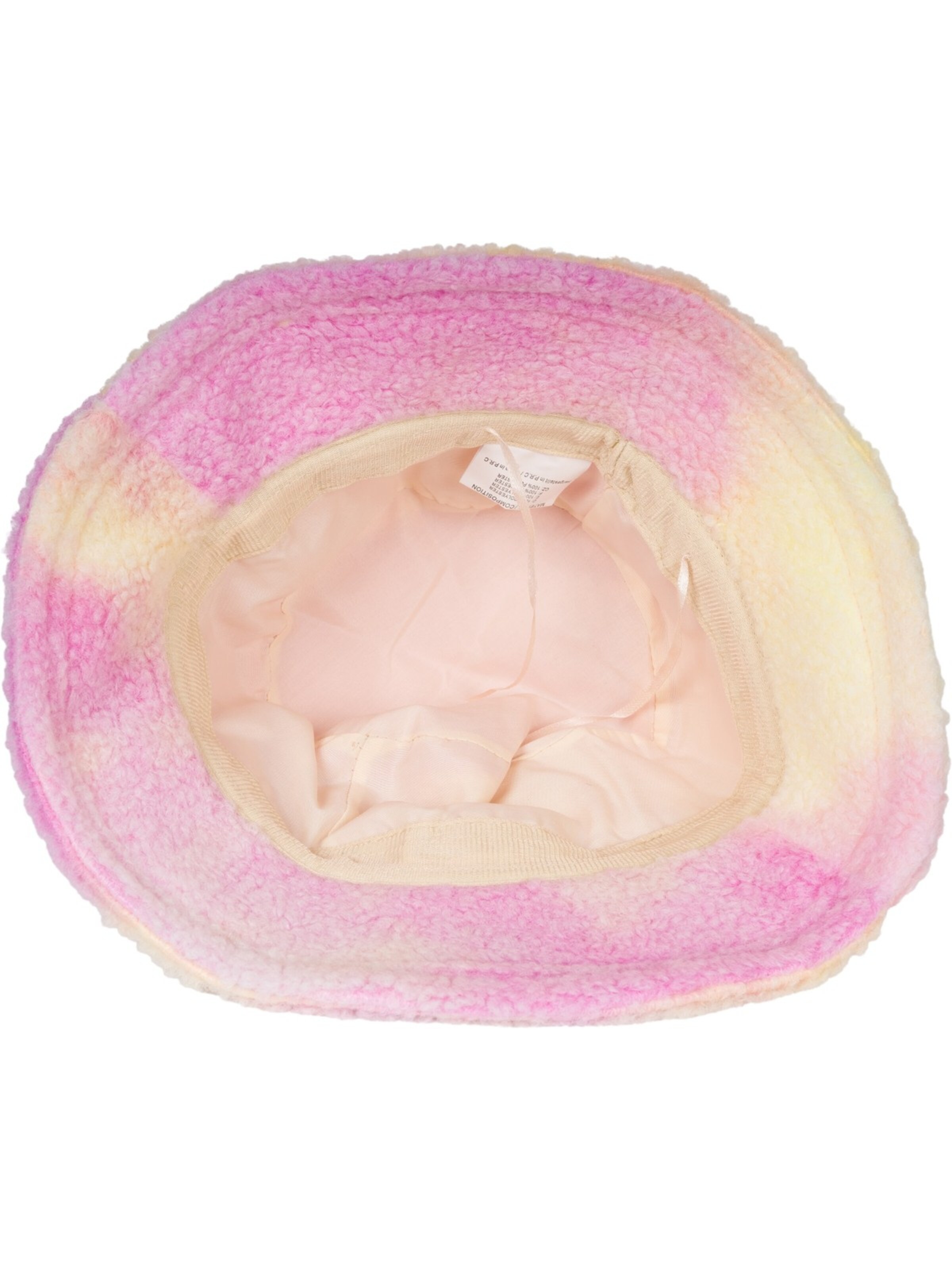 styleBREAKER Hat 'Teddyfell Fischerhut Ombré' in Pink