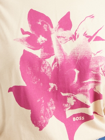 Tricou 'C_Eboyfriend_3' de la BOSS pe bej