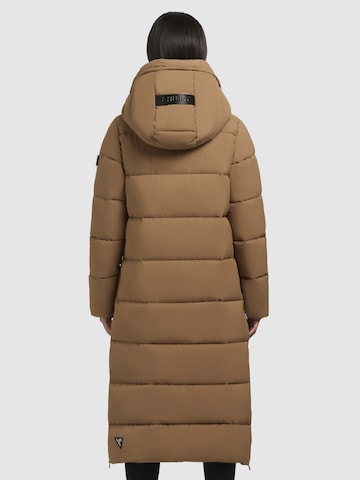 khujo Winter Coat ' DOTE MATT ' in Brown