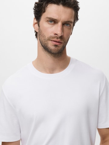 Tricou 'KIMI' de la MANGO MAN pe alb