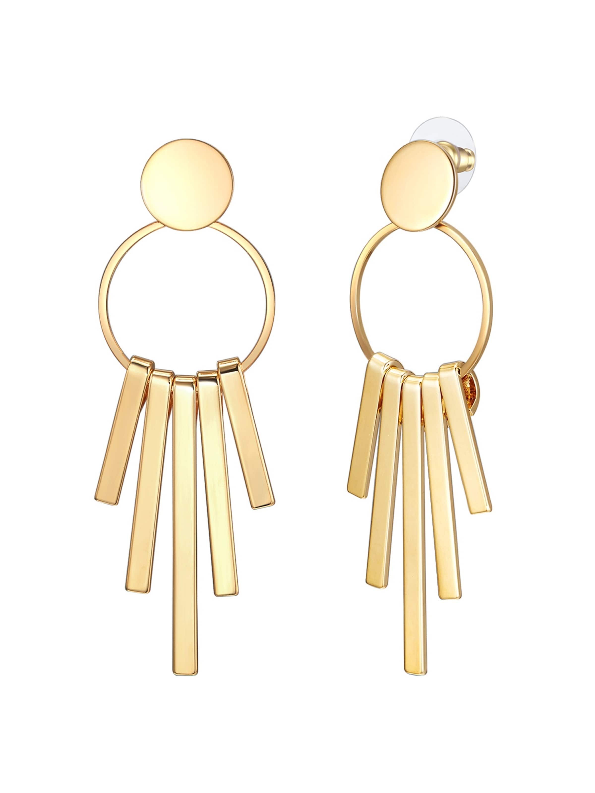 Orecchini di Lulu & Jane in oro: frontale