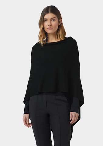 COMMA Cape in Zwart: voorkant