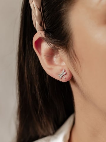 Hey Happiness - Pendientes 'Dragon Whisper' en plata