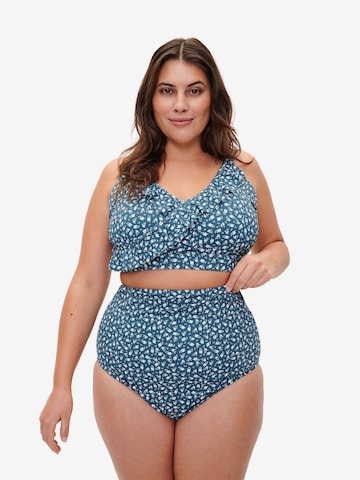 Swim by Zizzi Bikinitrusse 'Katrin' i blå: forside