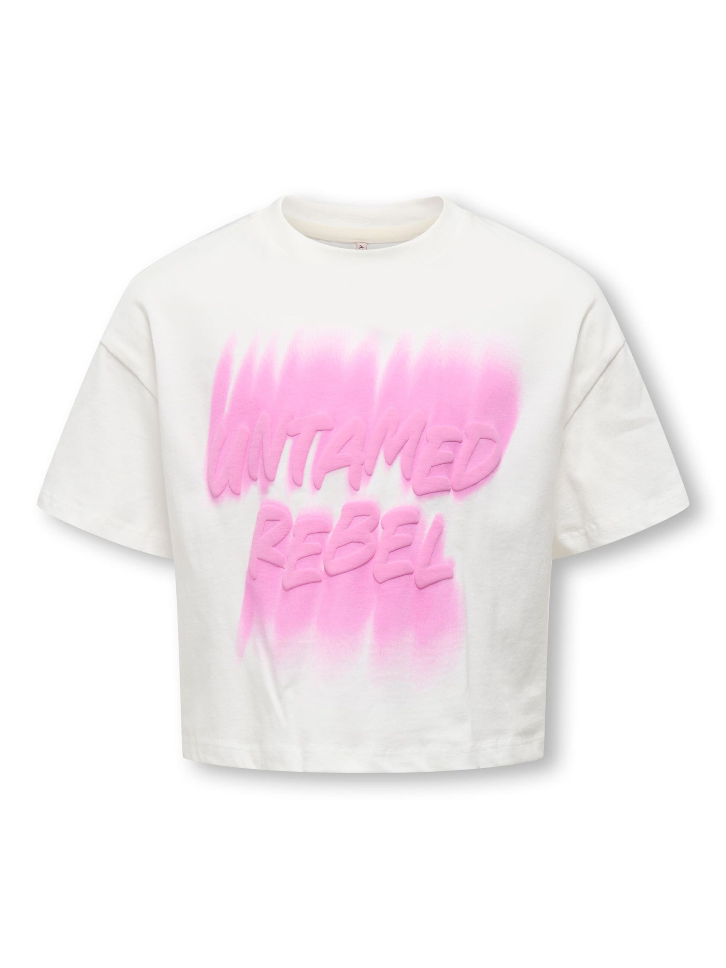Tricou 'Daphne Life' de la KIDS ONLY GIRL pe alb: față