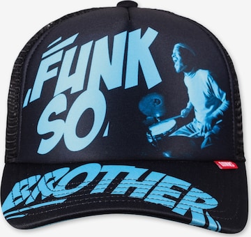 DJINNS Trucker Cap HFT 'Funksobrother' in Schwarz: front