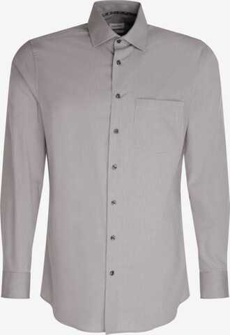 SEIDENSTICKER Button Up Shirt in Grey: front