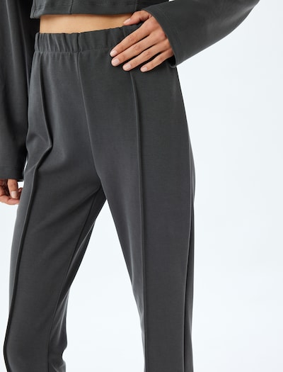 Koton Trousers with creases in Anthracite, Item view