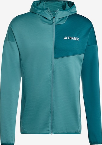 ADIDAS TERREX - Chaqueta polar funcional 'Xperior' en verde: frente