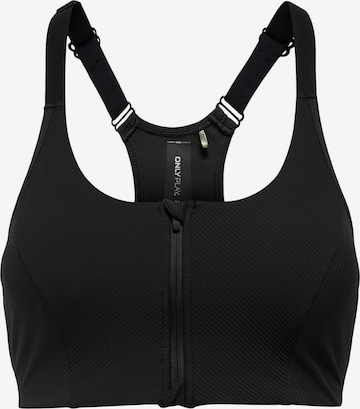 ONLY PLAY Bustier Sport-BH 'ONPJana' in Schwarz: Vorderseite