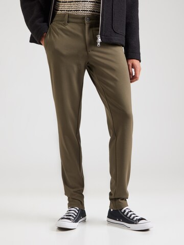 Only & Sons Slim fit Chino Pants 'ONSMark' in Green: front