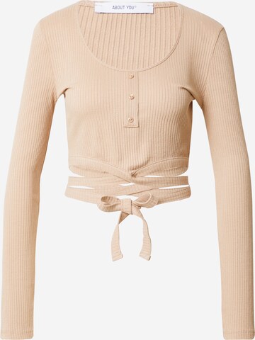 ABOUT YOU Shirt 'Charlott' in Beige: front
