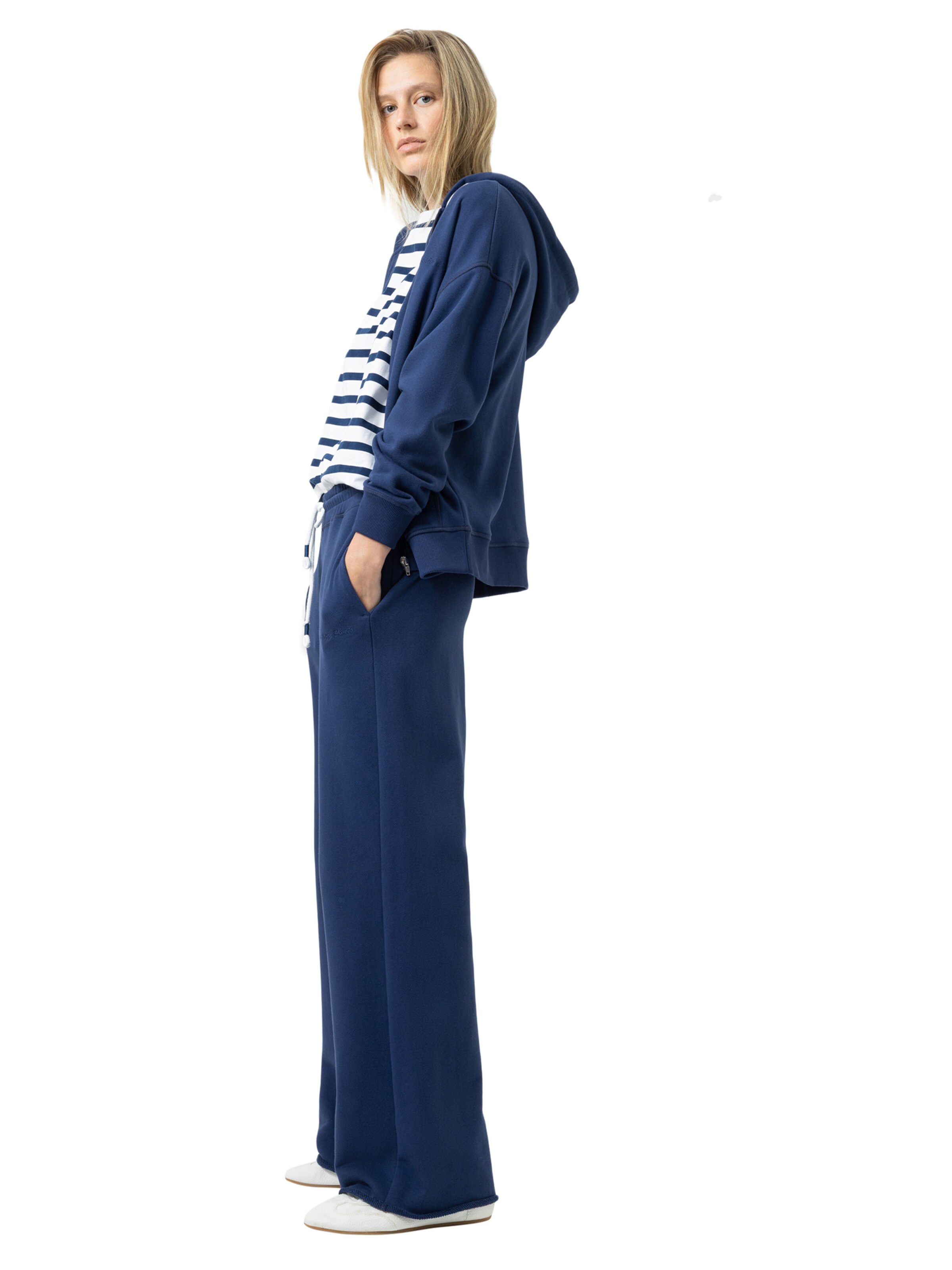 Mey Sweatjacke 'Mellow Cotton' in Blau