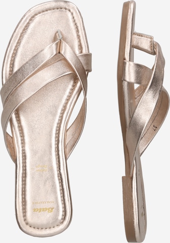 Bata T-bar sandals in Silver