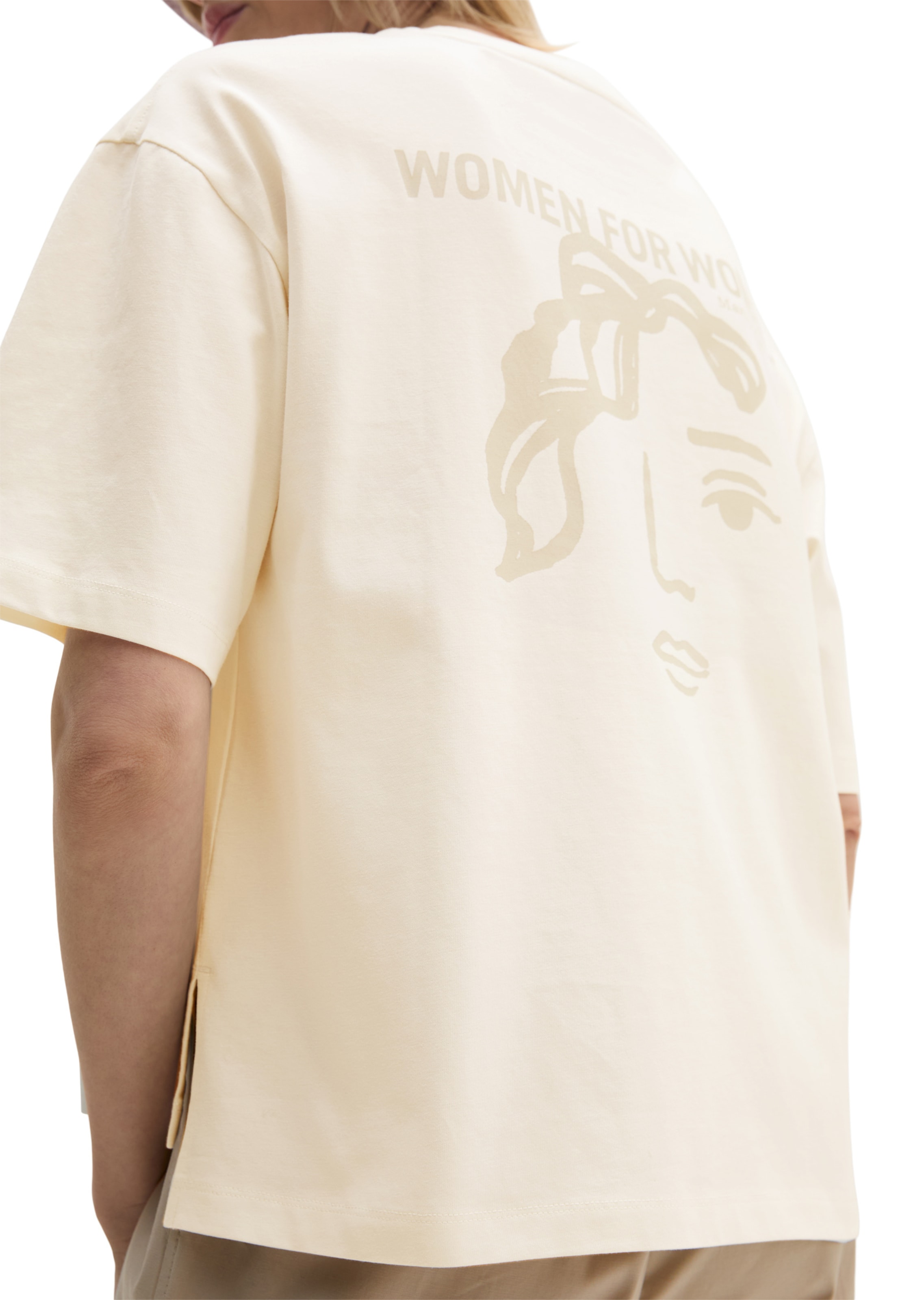 Marc O'Polo Shirt 'Woman's Day' in Beige