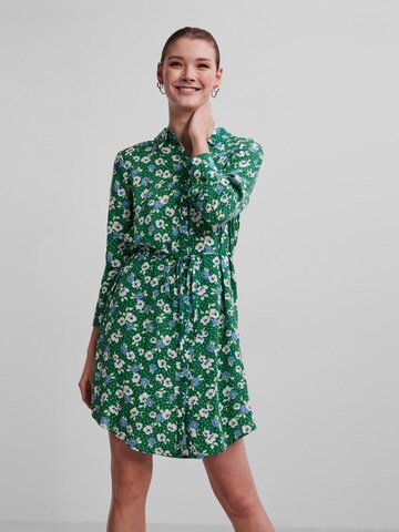 PIECES Shirt Dress 'Vatilda' in Green: front