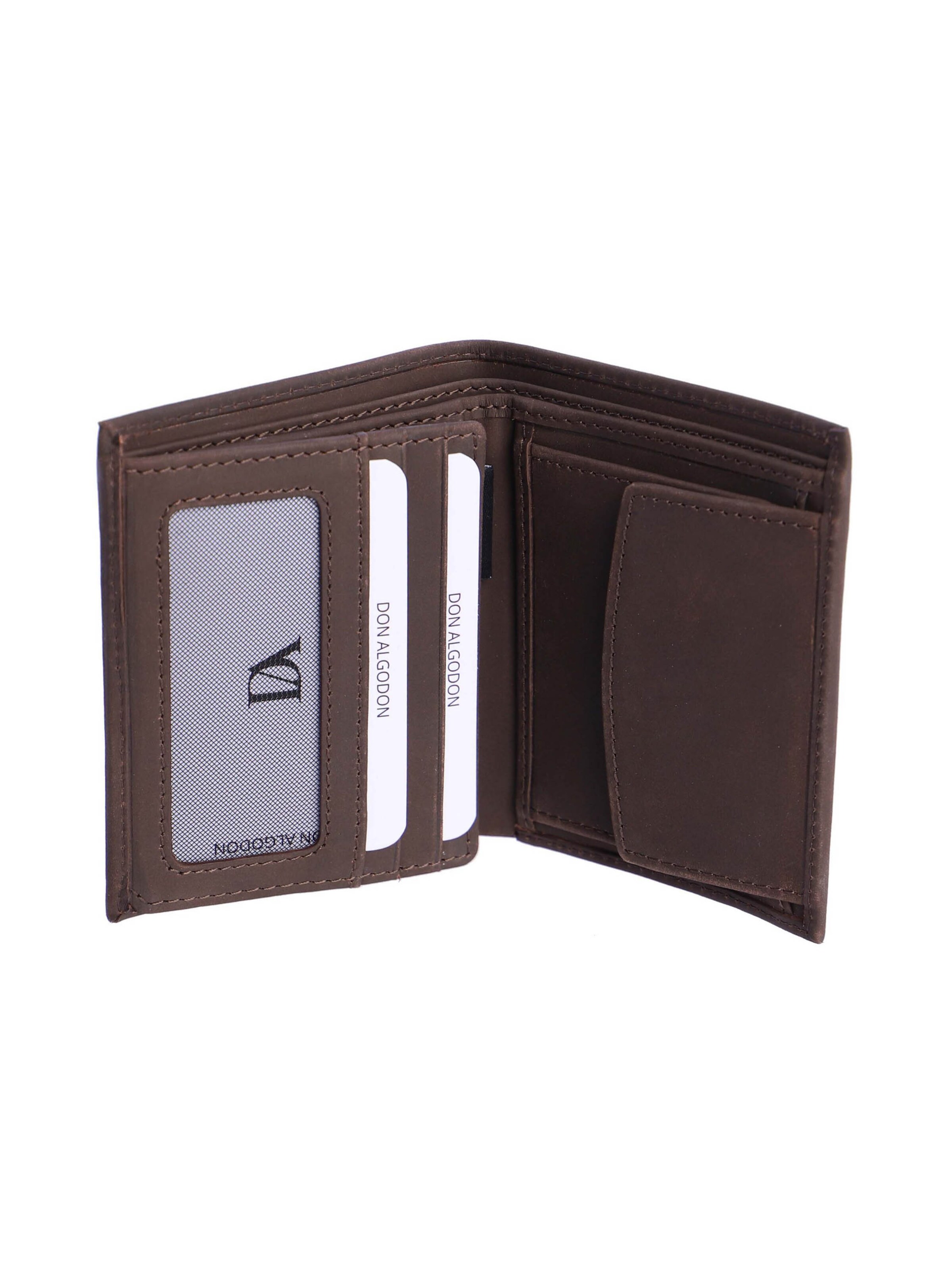 Don Algodon - Cartera 'Cartera para hombre Nicolás de piel con protección RFID' en marrón