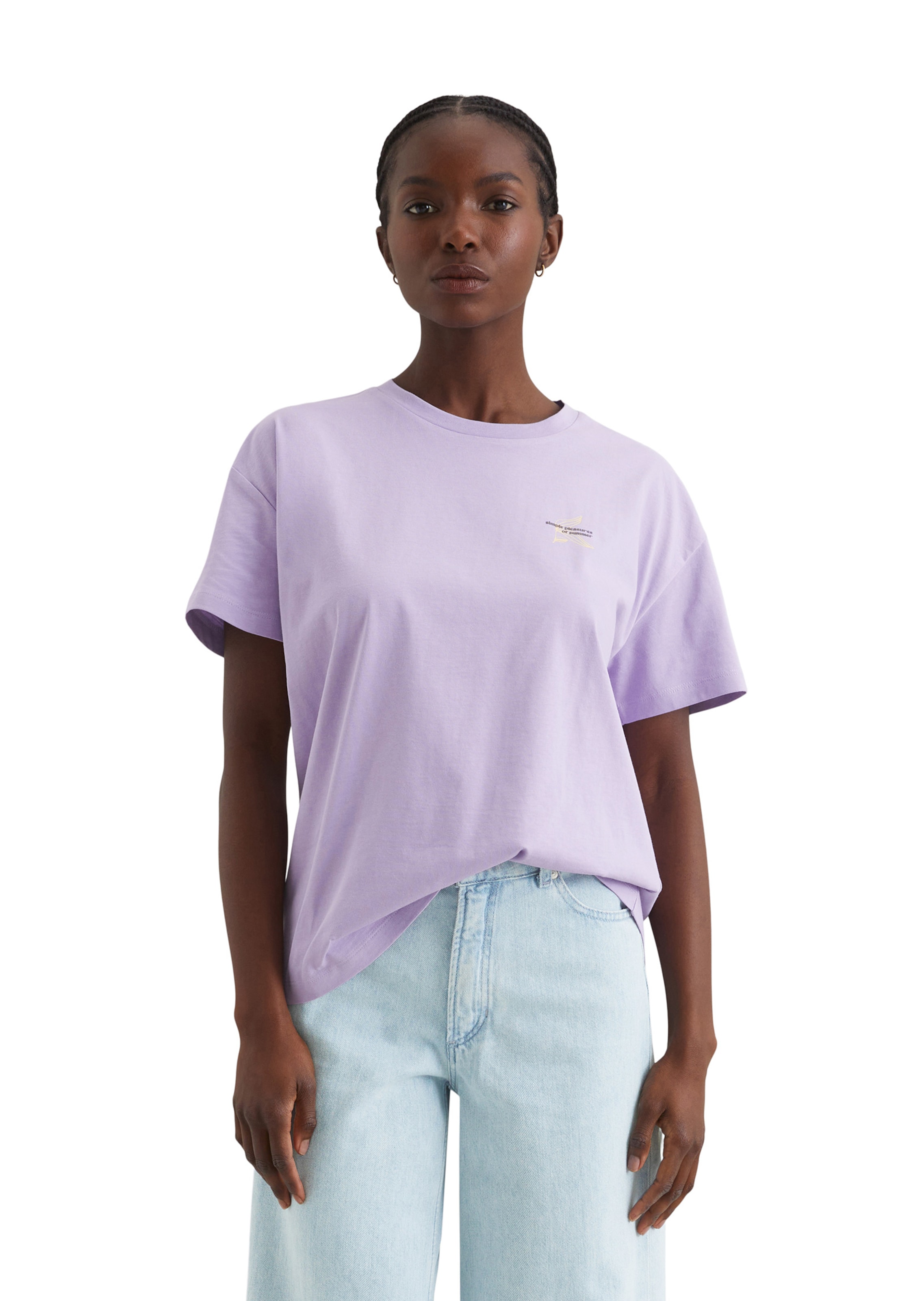 T-shirt Marc O'Polo DENIM en violet : devant