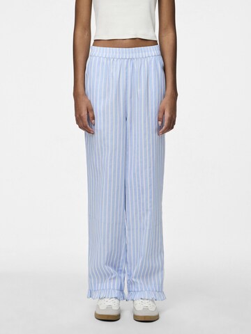 PIECES Wide leg Trousers 'PCLilia' in Blue: front