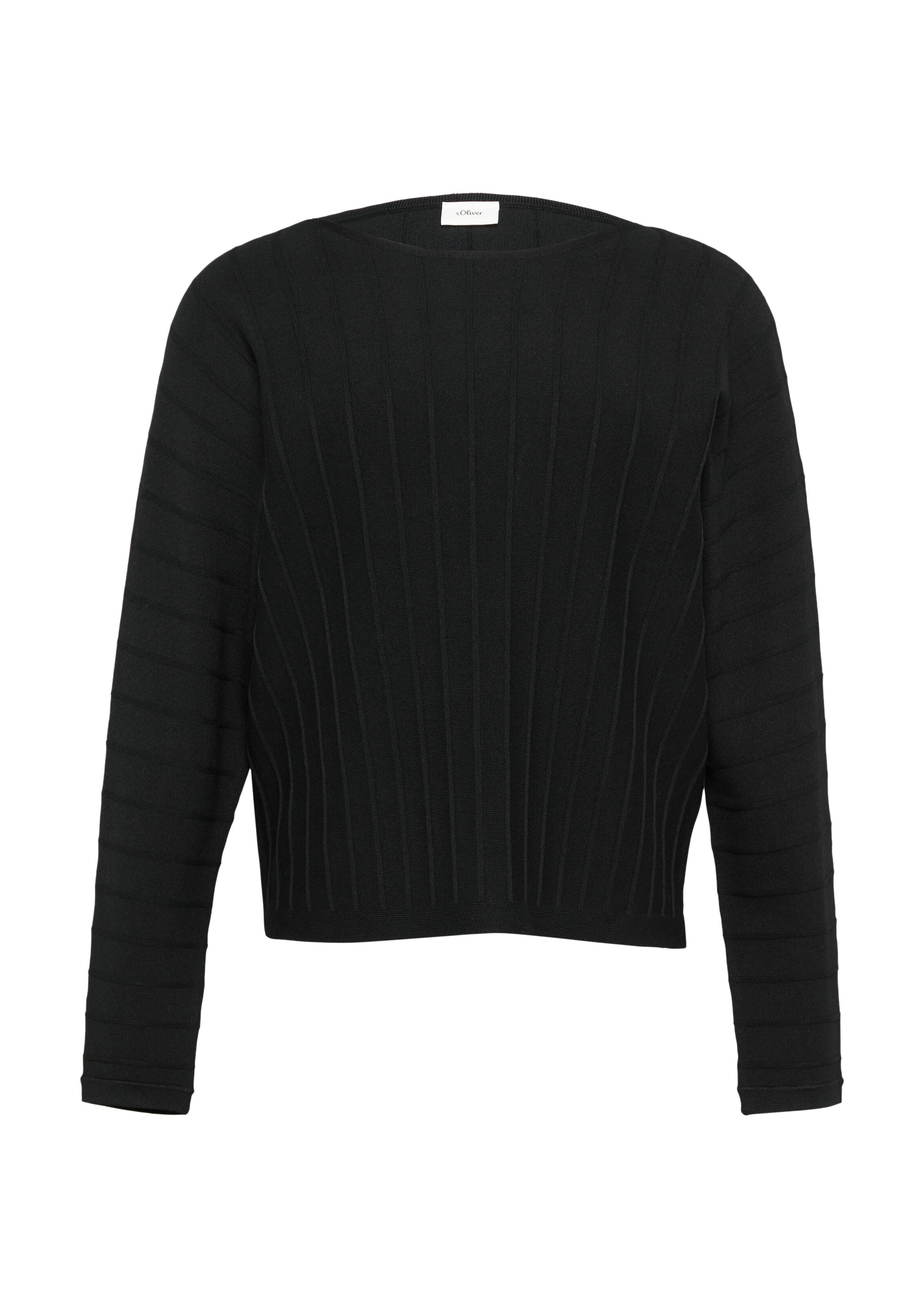 s.Oliver BLACK LABEL Pullover in Schwarz: Vorderseite