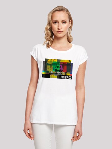 F4NT4STIC Shirt 'Tao Tao Cassette' in White: front